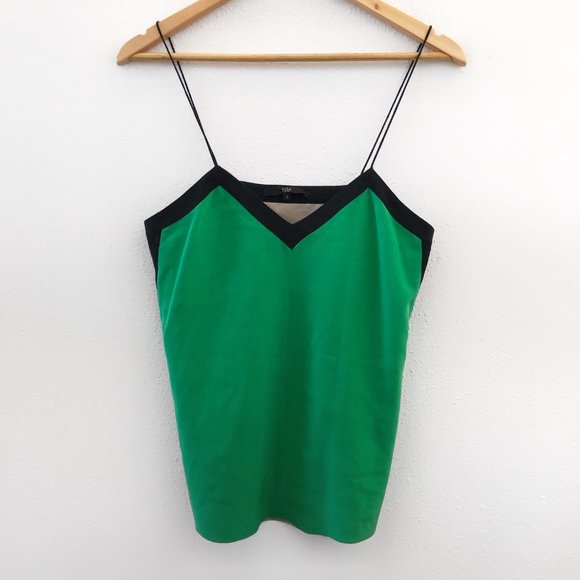 TIBI Two-tone silk crepe de chine camisole Size 2 - Picture 3 of 11